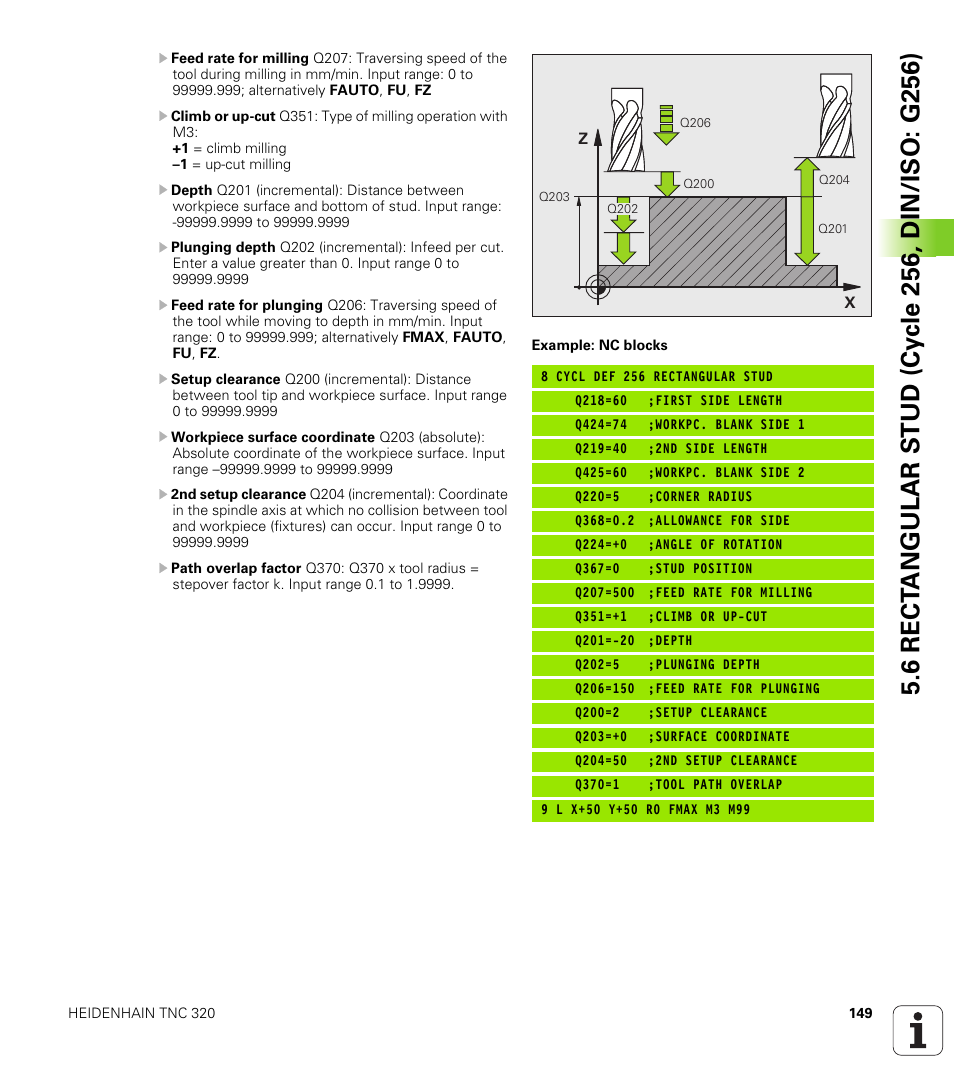 HEIDENHAIN TNC 320 (340 55x-04) Cycle programming User Manual | Page 149 / 437