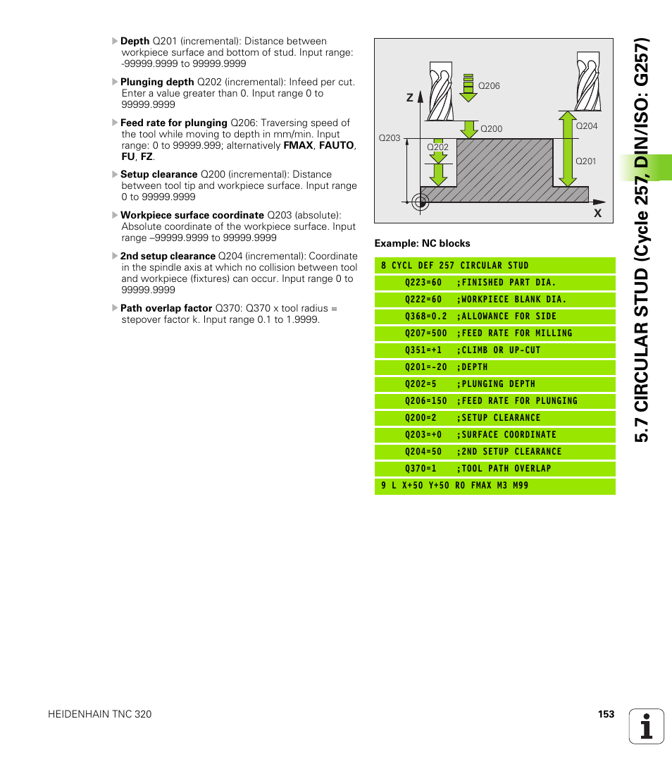 HEIDENHAIN TNC 320 (340 55x-04) Cycle programming User Manual | Page 153 / 437