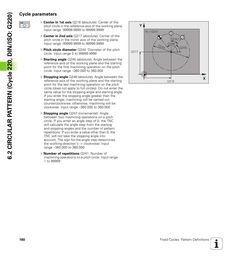 Cycle parameters | HEIDENHAIN TNC 320 (340 55x-04) Cycle programming User Manual | Page 160 / 437