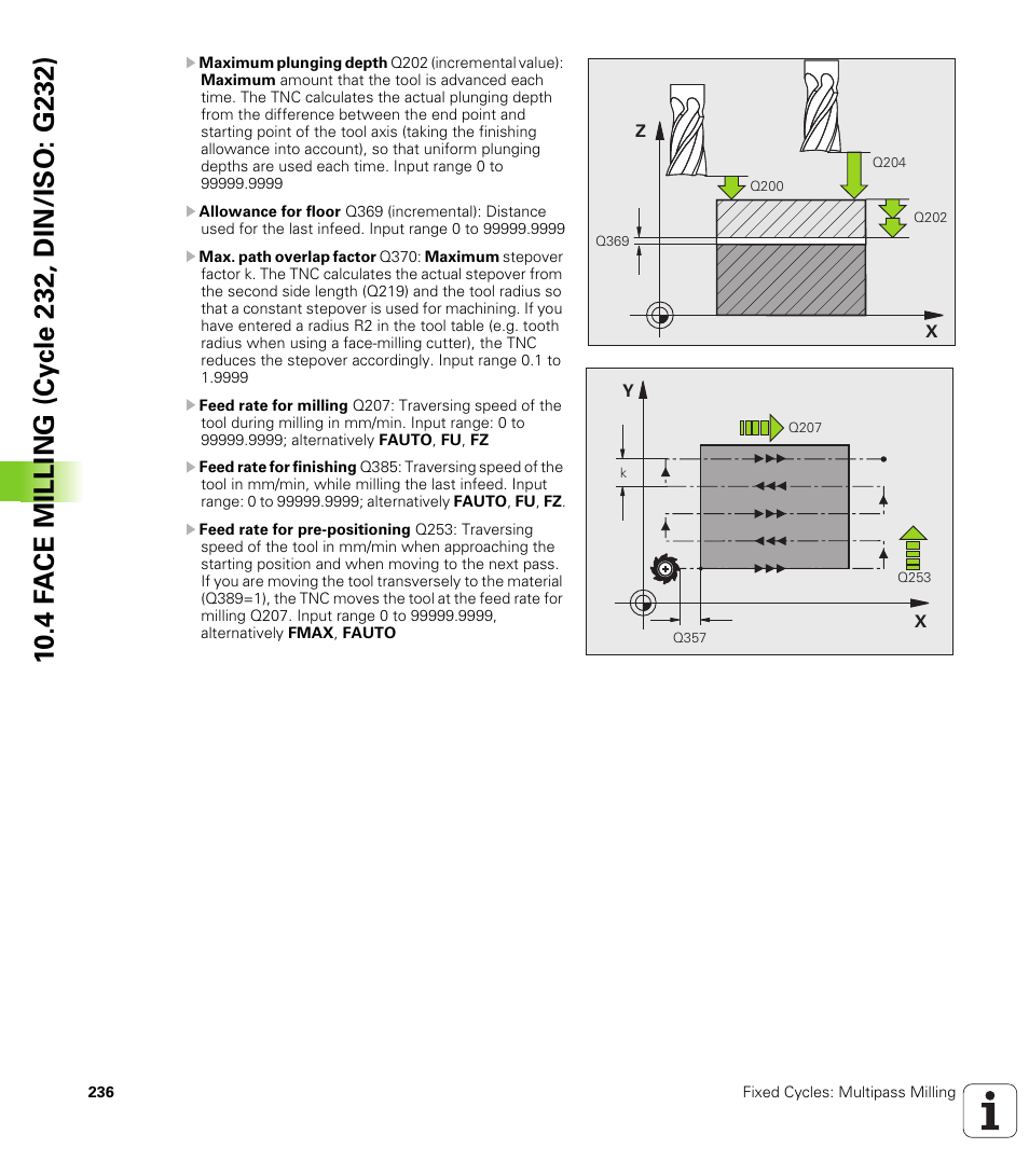 HEIDENHAIN TNC 320 (340 55x-04) Cycle programming User Manual | Page 236 / 437