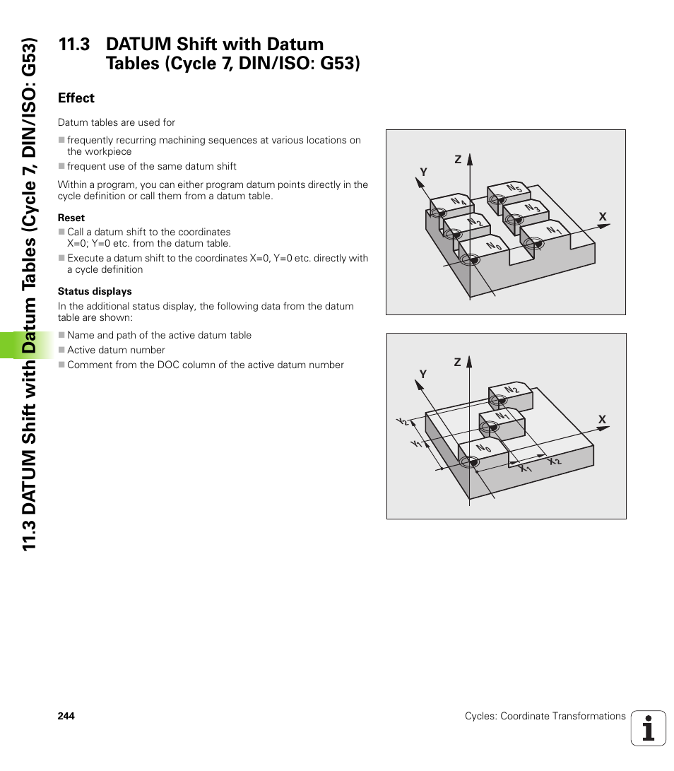 Effect | HEIDENHAIN TNC 320 (340 55x-04) Cycle programming User Manual | Page 244 / 437