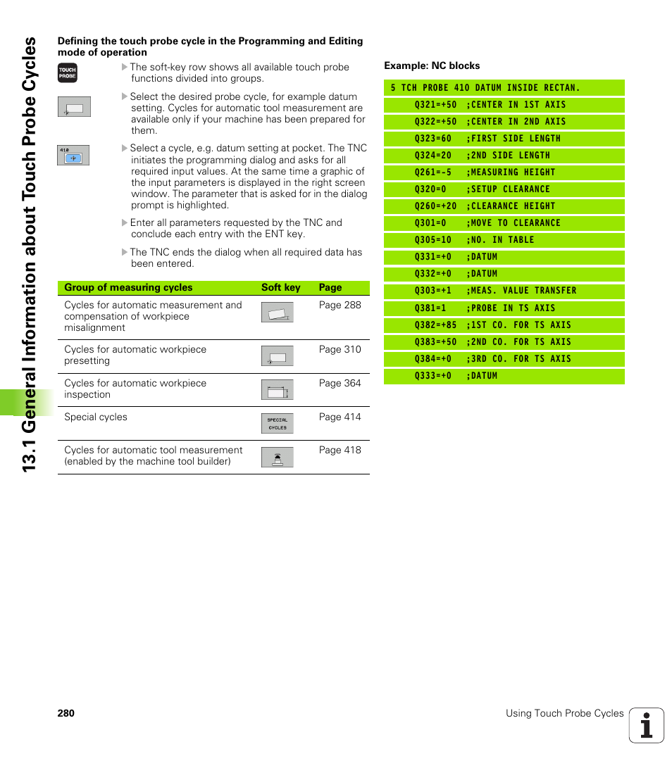 HEIDENHAIN TNC 320 (340 55x-04) Cycle programming User Manual | Page 280 / 437