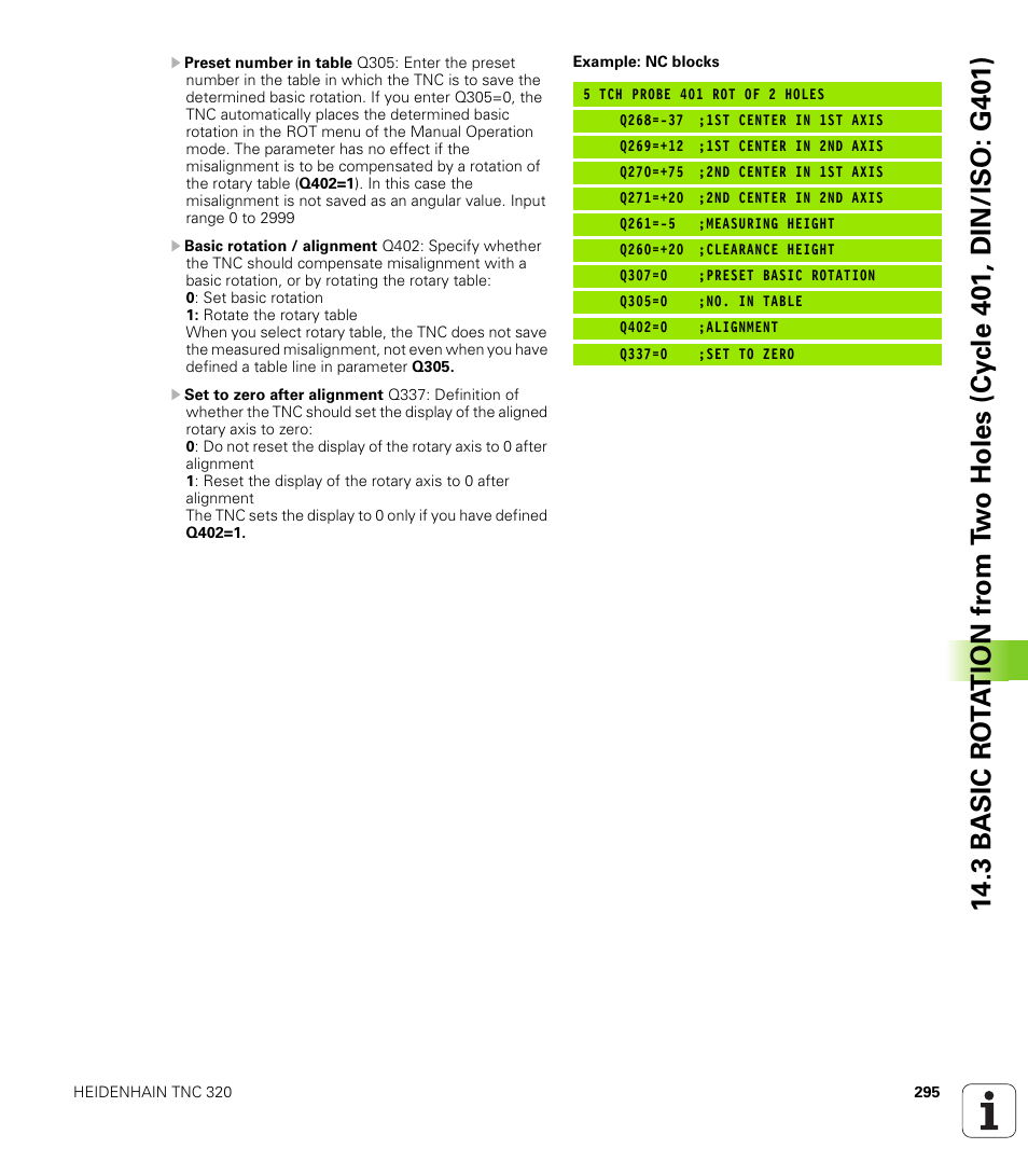 HEIDENHAIN TNC 320 (340 55x-04) Cycle programming User Manual | Page 295 / 437