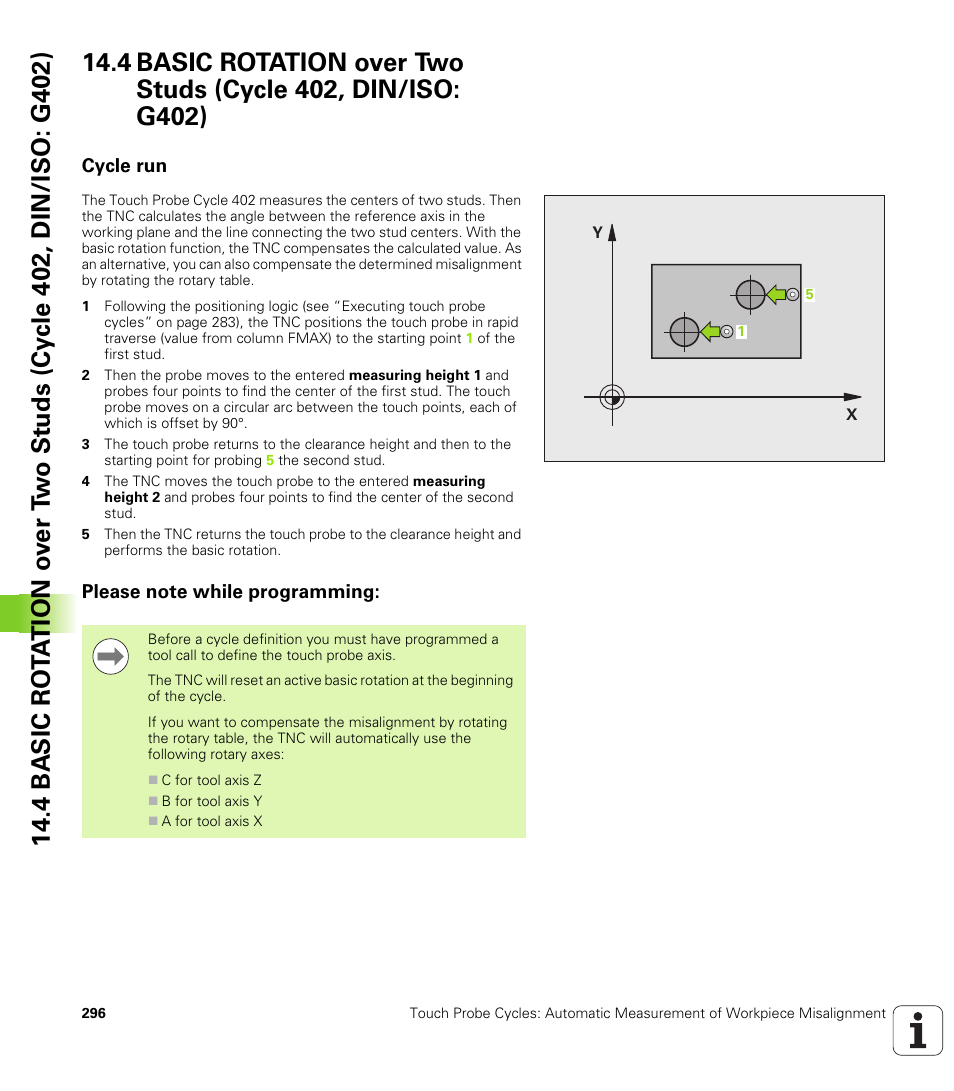 Cycle run, Please note while programming | HEIDENHAIN TNC 320 (340 55x-04) Cycle programming User Manual | Page 296 / 437