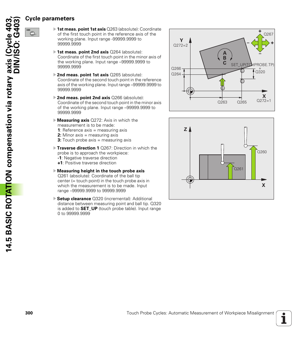 Cycle parameters | HEIDENHAIN TNC 320 (340 55x-04) Cycle programming User Manual | Page 300 / 437