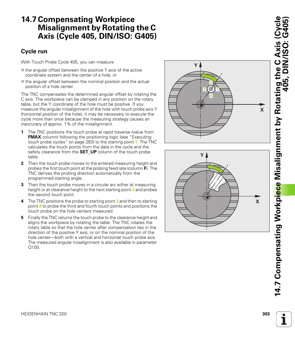 Cycle run | HEIDENHAIN TNC 320 (340 55x-04) Cycle programming User Manual | Page 303 / 437