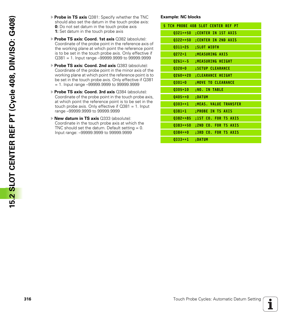 HEIDENHAIN TNC 320 (340 55x-04) Cycle programming User Manual | Page 316 / 437