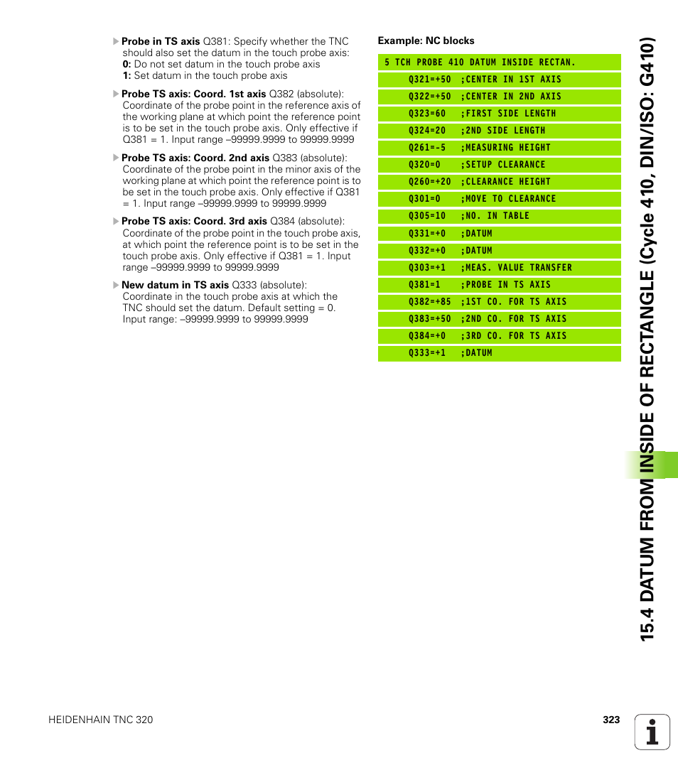 HEIDENHAIN TNC 320 (340 55x-04) Cycle programming User Manual | Page 323 / 437
