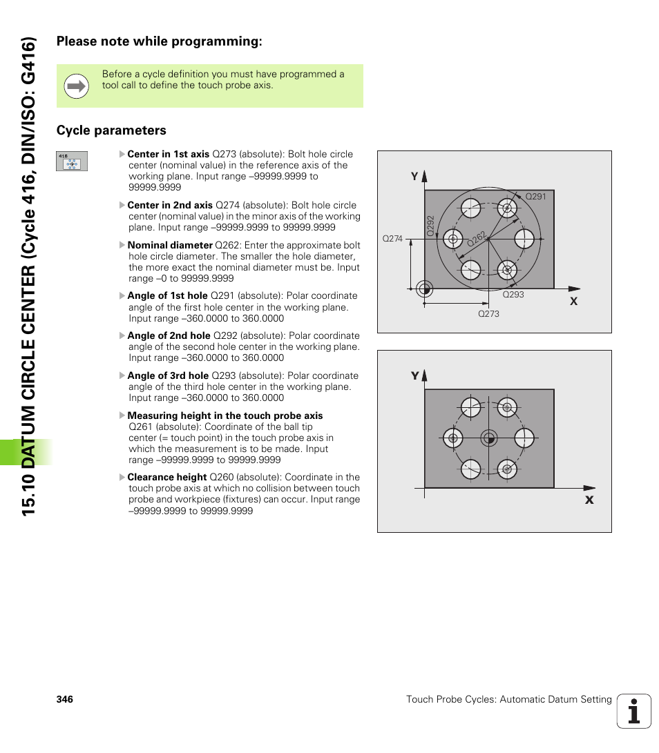 Please note while programming, Cycle parameters | HEIDENHAIN TNC 320 (340 55x-04) Cycle programming User Manual | Page 346 / 437