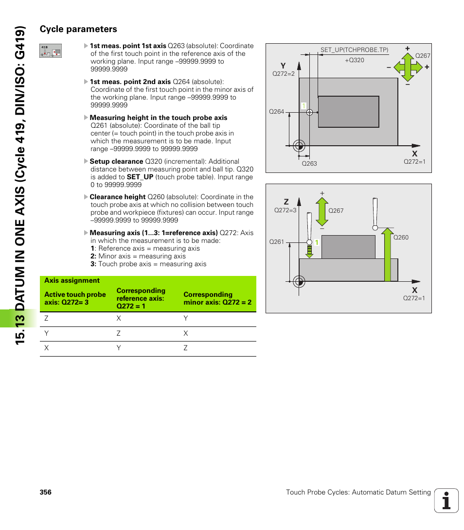 Cycle parameters | HEIDENHAIN TNC 320 (340 55x-04) Cycle programming User Manual | Page 356 / 437