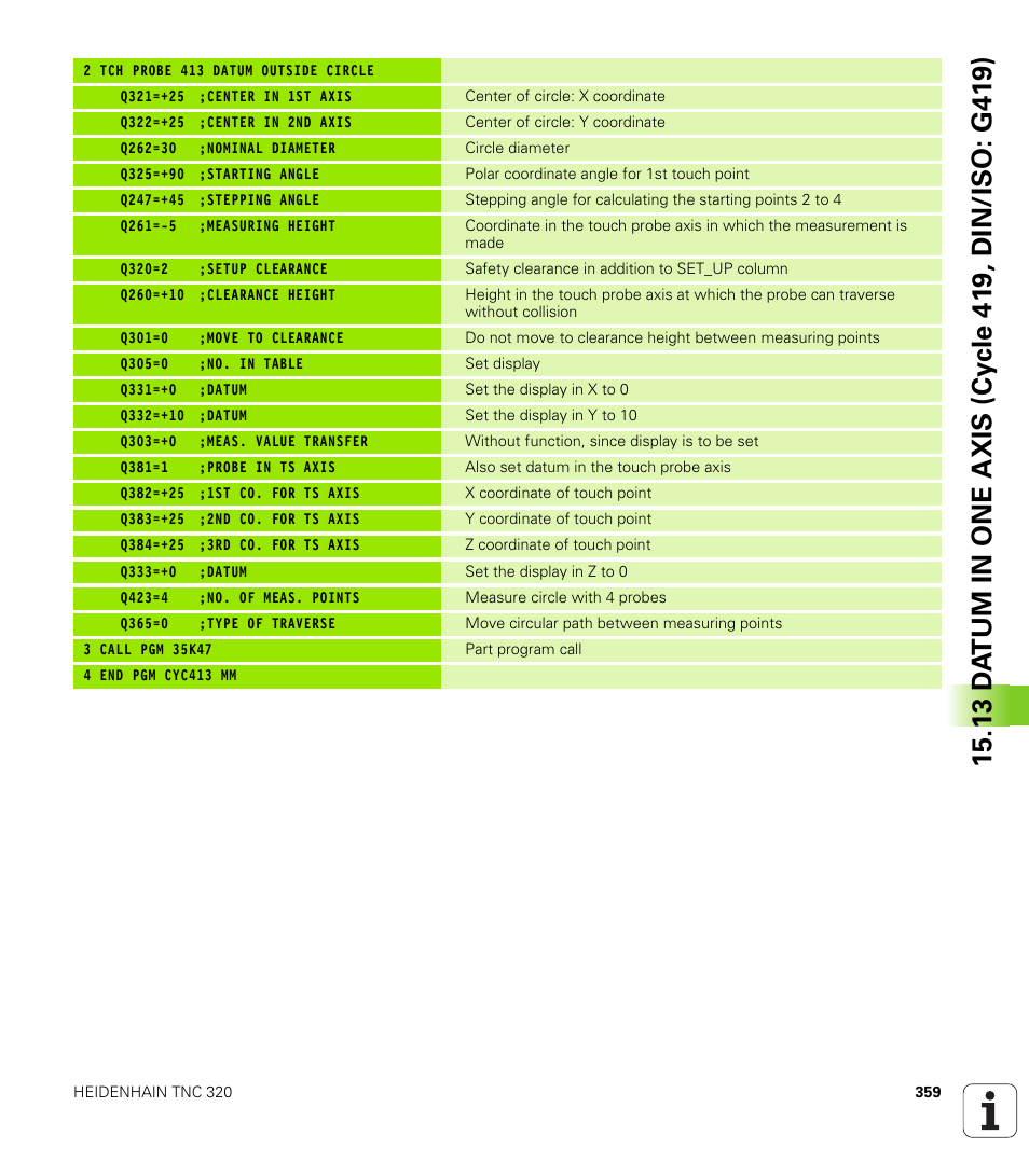 HEIDENHAIN TNC 320 (340 55x-04) Cycle programming User Manual | Page 359 / 437