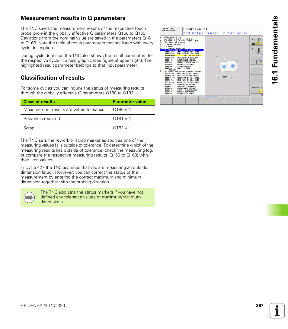Measurement results in q parameters, Classification of results, 1 f undamentals | HEIDENHAIN TNC 320 (340 55x-04) Cycle programming User Manual | Page 367 / 437