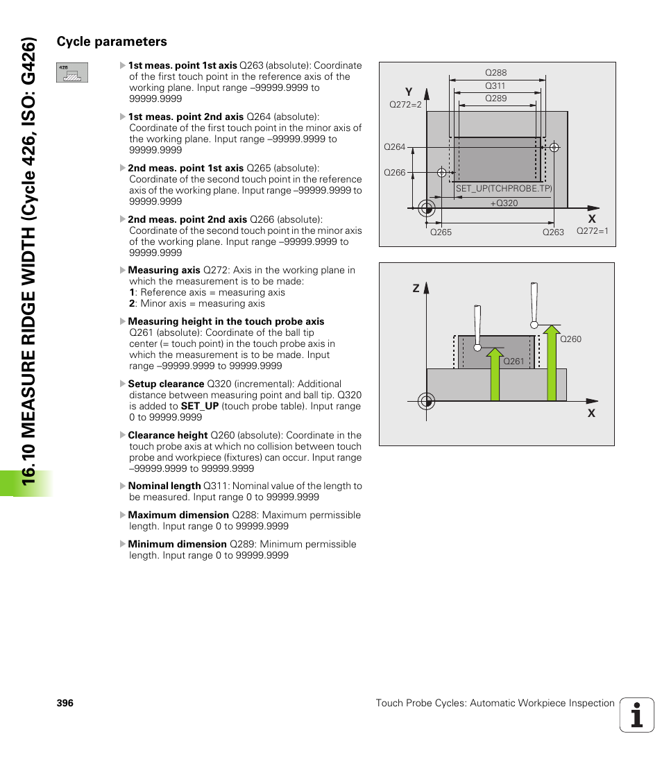 Cycle parameters | HEIDENHAIN TNC 320 (340 55x-04) Cycle programming User Manual | Page 396 / 437