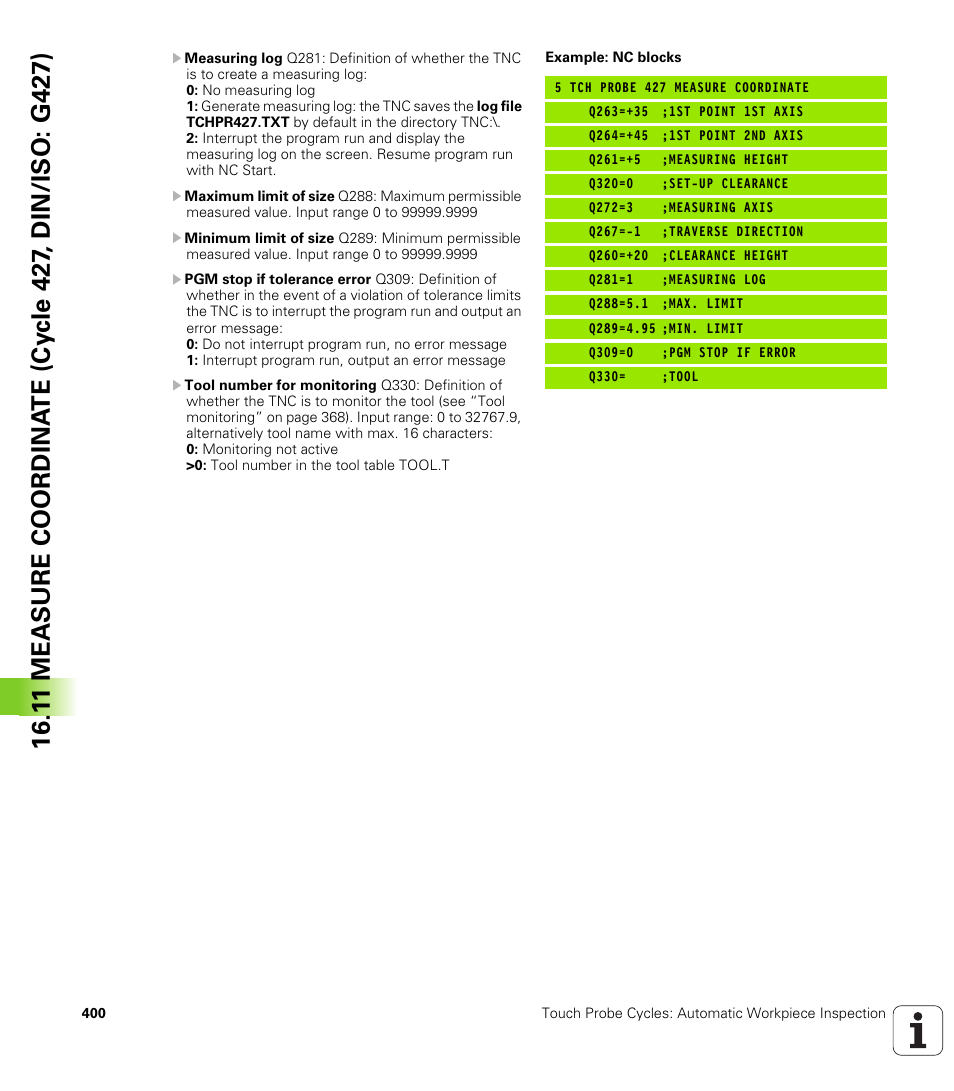 HEIDENHAIN TNC 320 (340 55x-04) Cycle programming User Manual | Page 400 / 437