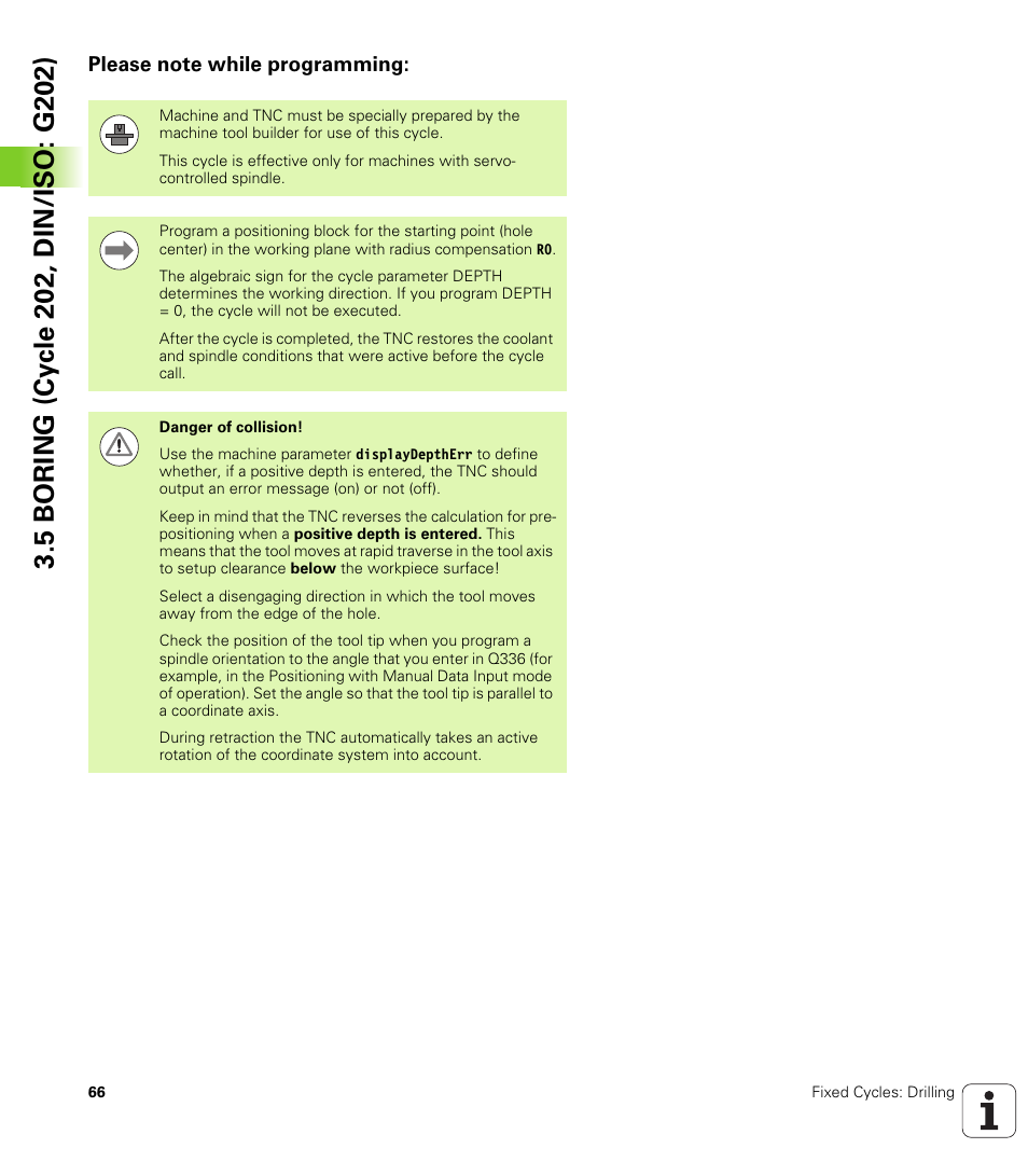 Please note while programming | HEIDENHAIN TNC 320 (340 55x-04) Cycle programming User Manual | Page 66 / 437