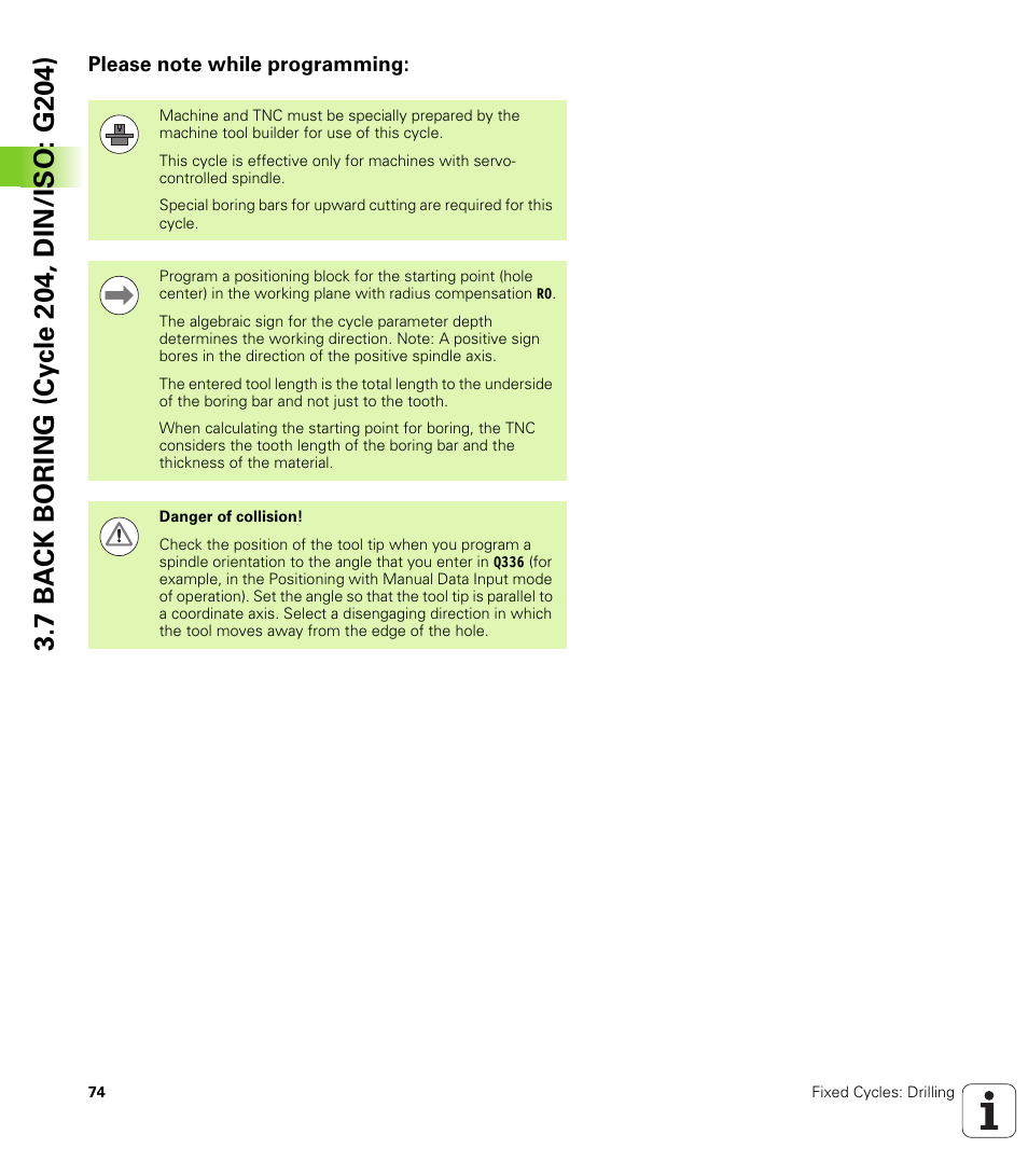 Please note while programming | HEIDENHAIN TNC 320 (340 55x-04) Cycle programming User Manual | Page 74 / 437