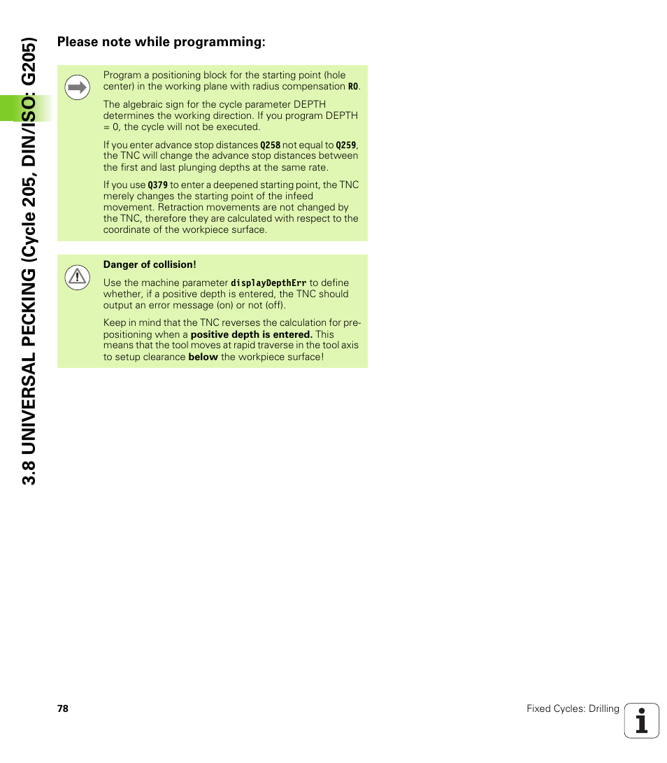 Please note while programming | HEIDENHAIN TNC 320 (340 55x-04) Cycle programming User Manual | Page 78 / 437