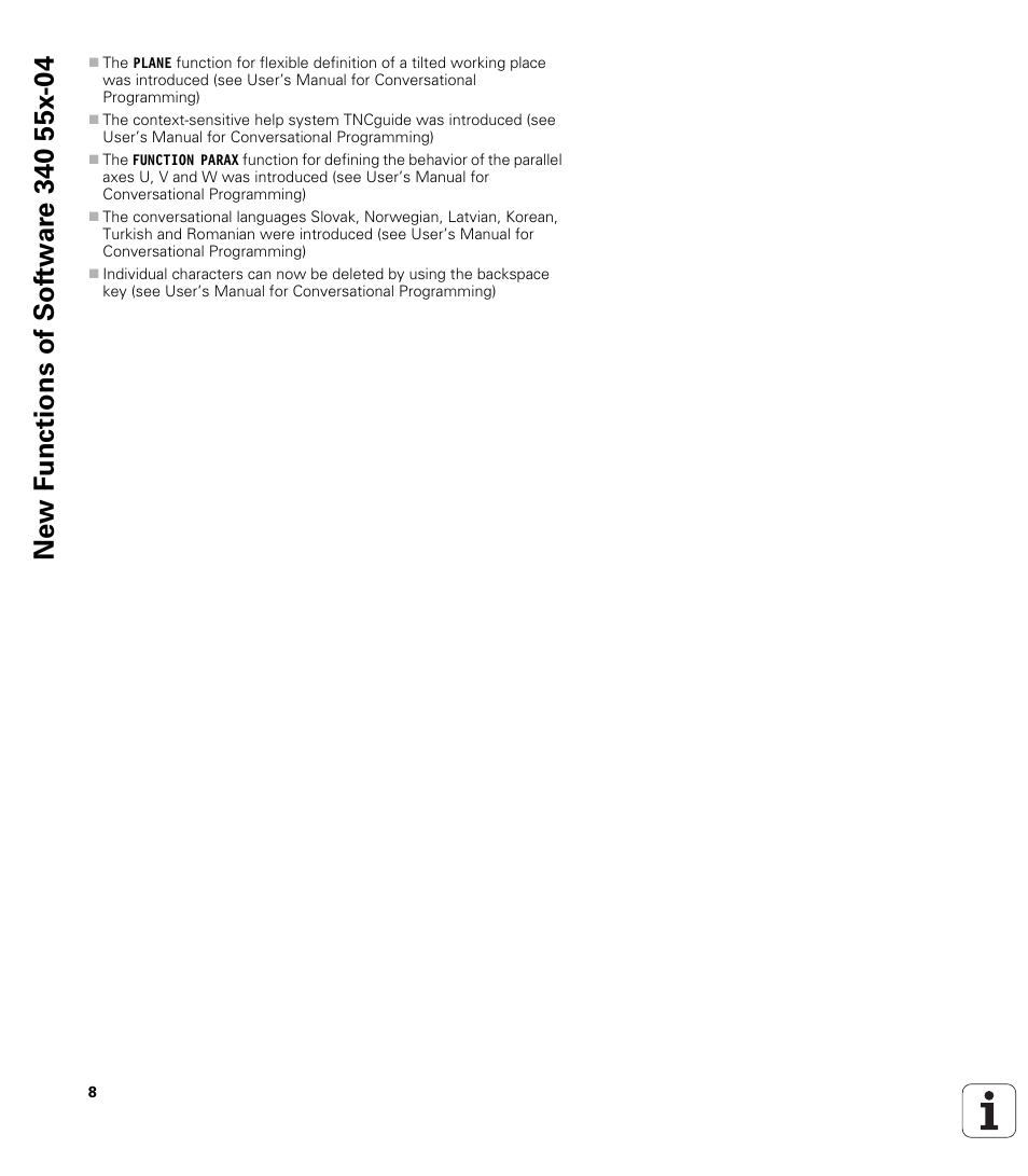 HEIDENHAIN TNC 320 (340 55x-04) Cycle programming User Manual | Page 8 / 437