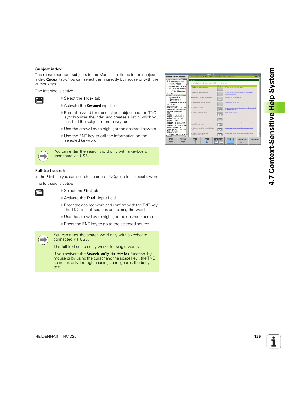 7 cont ext-sensitiv e help s y st em | HEIDENHAIN TNC 320 (340 55x-04) ISO programming User Manual | Page 125 / 461