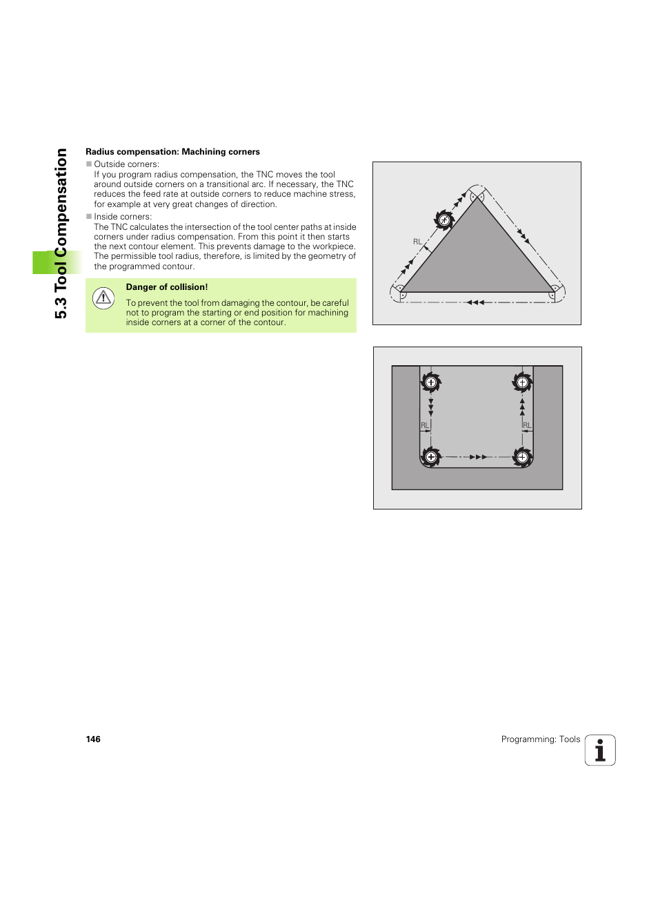 3 t ool compensation | HEIDENHAIN TNC 320 (340 55x-04) ISO programming User Manual | Page 146 / 461