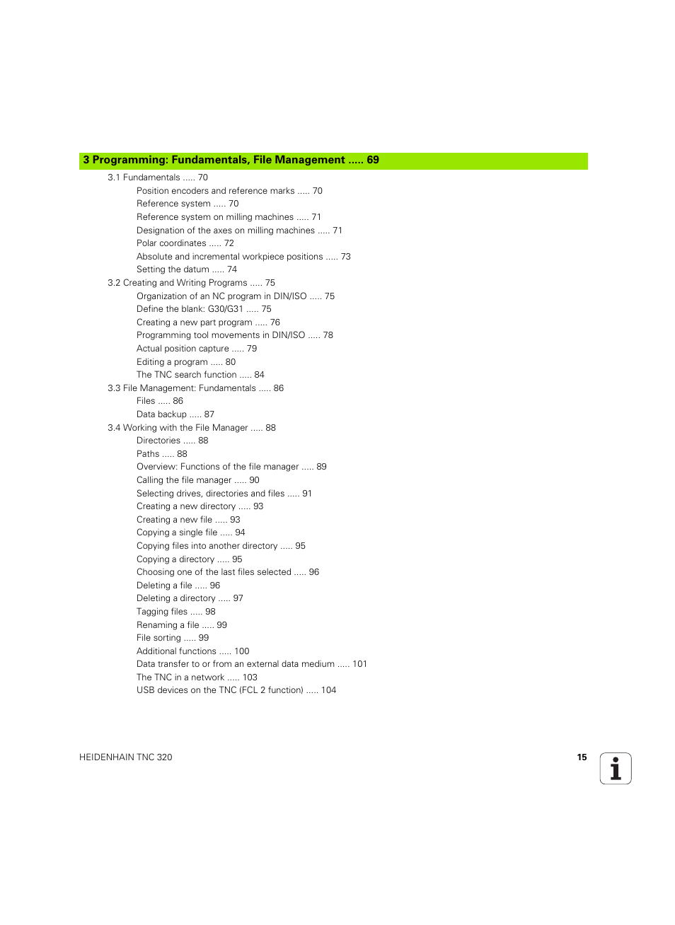 Programming: fundamentals, file management | HEIDENHAIN TNC 320 (340 55x-04) ISO programming User Manual | Page 15 / 461