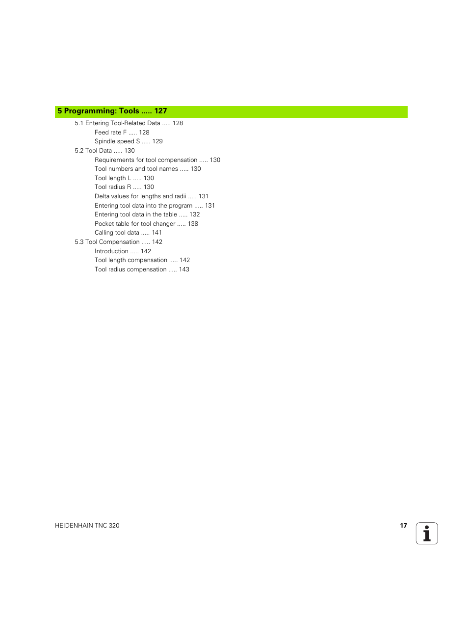 Programming: tools | HEIDENHAIN TNC 320 (340 55x-04) ISO programming User Manual | Page 17 / 461
