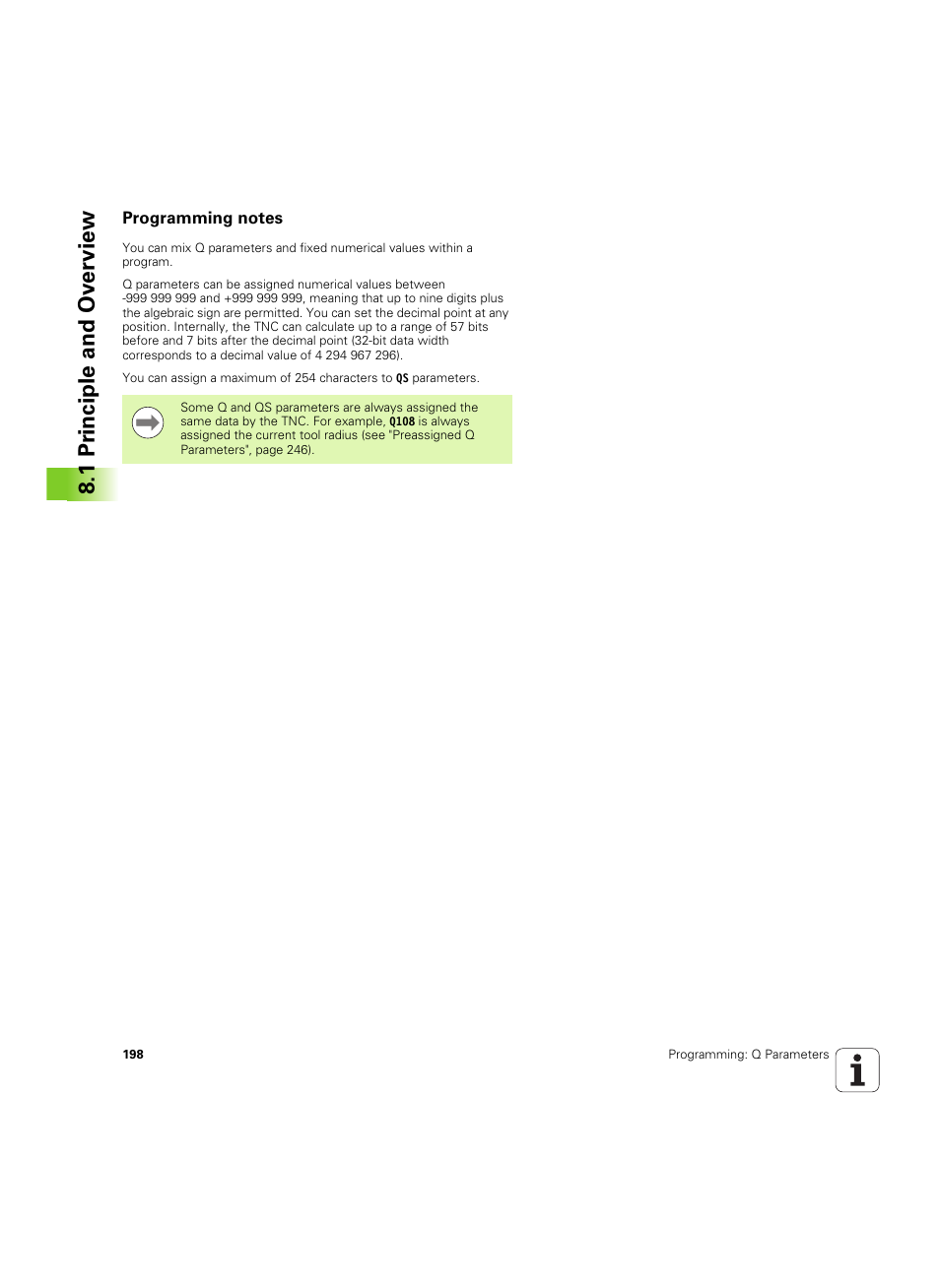 Programming notes, 1 pr inciple and ov erview | HEIDENHAIN TNC 320 (340 55x-04) ISO programming User Manual | Page 198 / 461