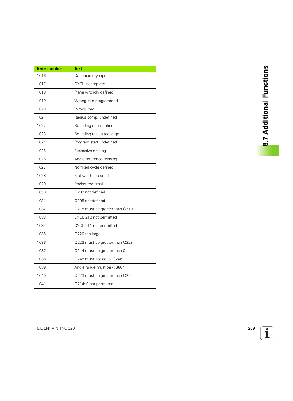 7 a d ditional f unctions | HEIDENHAIN TNC 320 (340 55x-04) ISO programming User Manual | Page 209 / 461