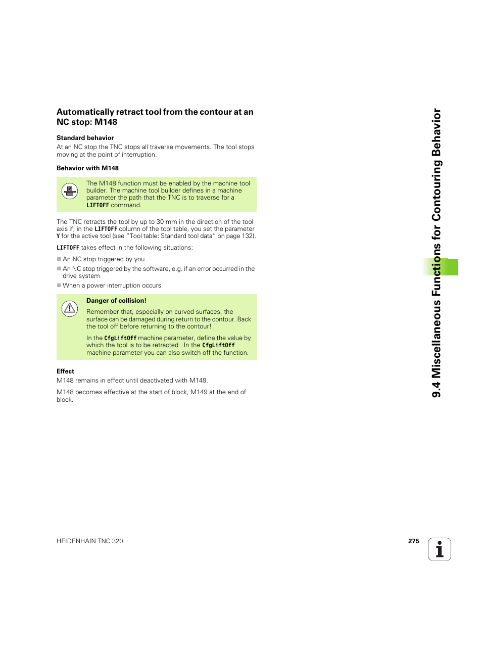 HEIDENHAIN TNC 320 (340 55x-04) ISO programming User Manual | Page 275 / 461