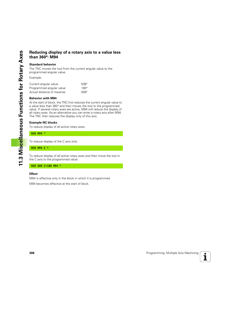 HEIDENHAIN TNC 320 (340 55x-04) ISO programming User Manual | Page 308 / 461