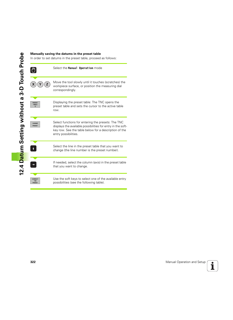 4 d a tu m set ting without a 3-d t o uc h pr obe | HEIDENHAIN TNC 320 (340 55x-04) ISO programming User Manual | Page 322 / 461