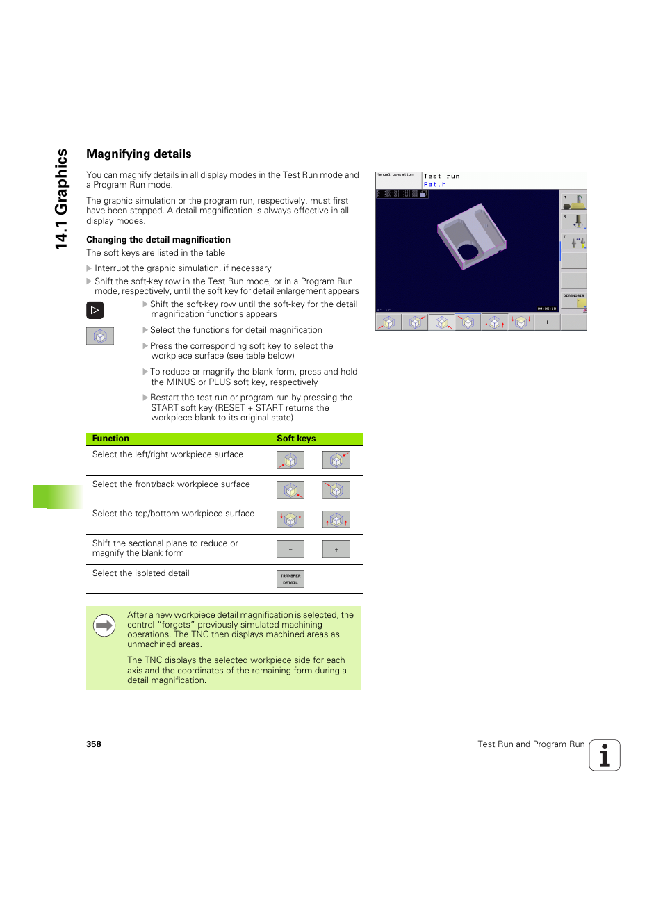 Magnifying details, 1 gr aphics | HEIDENHAIN TNC 320 (340 55x-04) ISO programming User Manual | Page 358 / 461