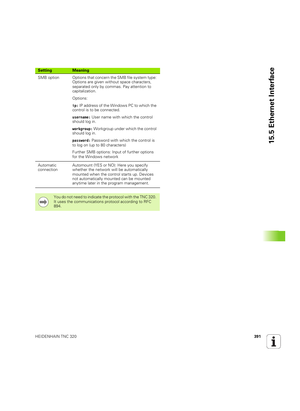 5 ether n et int e rf ace | HEIDENHAIN TNC 320 (340 55x-04) ISO programming User Manual | Page 391 / 461