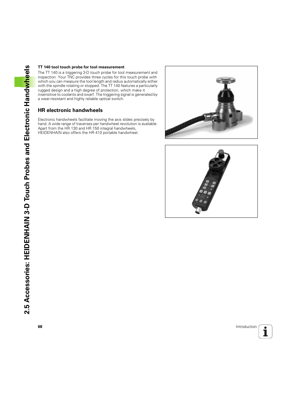 Hr electronic handwheels | HEIDENHAIN TNC 320 (340 55x-04) ISO programming User Manual | Page 68 / 461