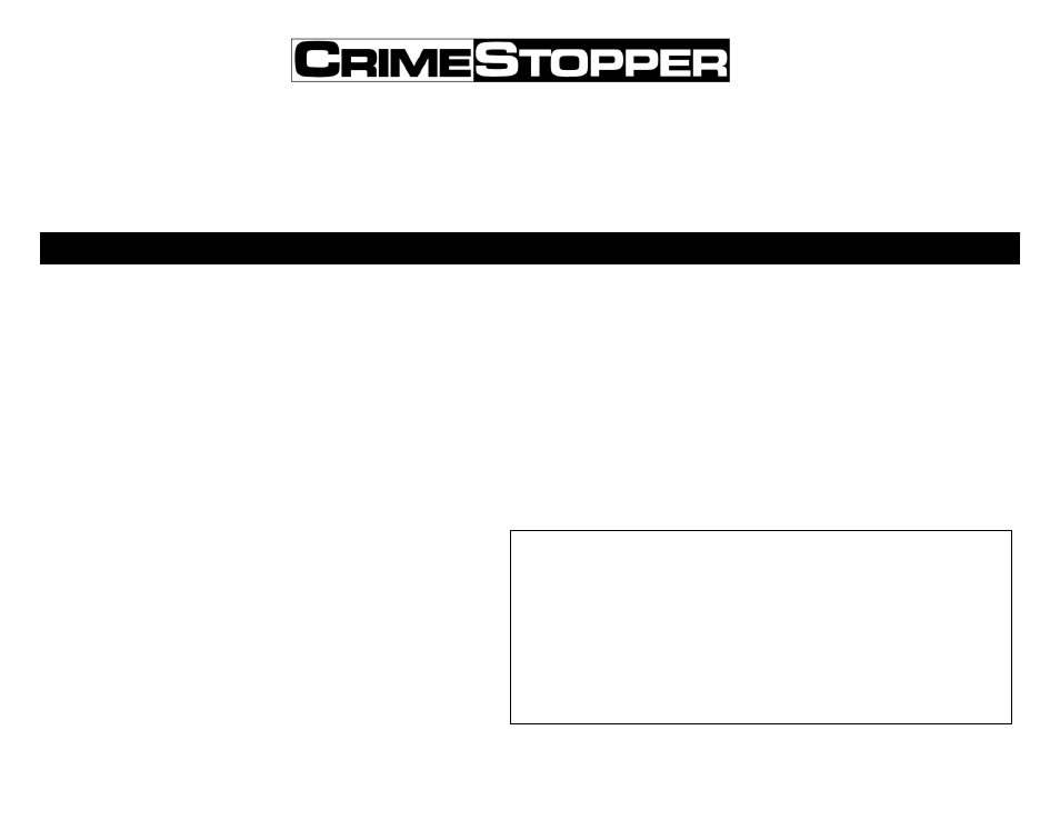 Crimestopper Security Products CS-2014FM User Manual | 28 pages