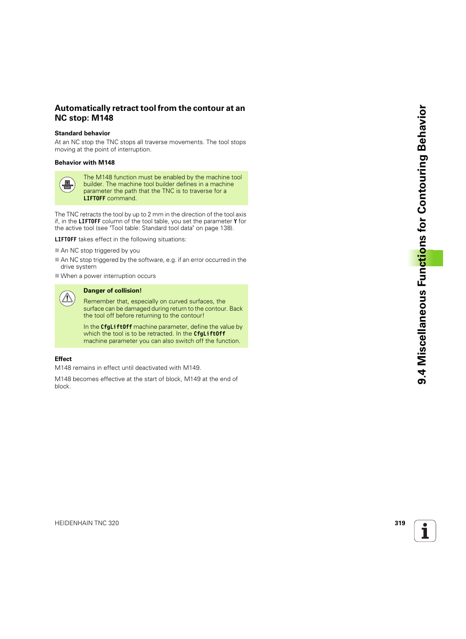 HEIDENHAIN TNC 320 (340 55x-05) User Manual | Page 319 / 515