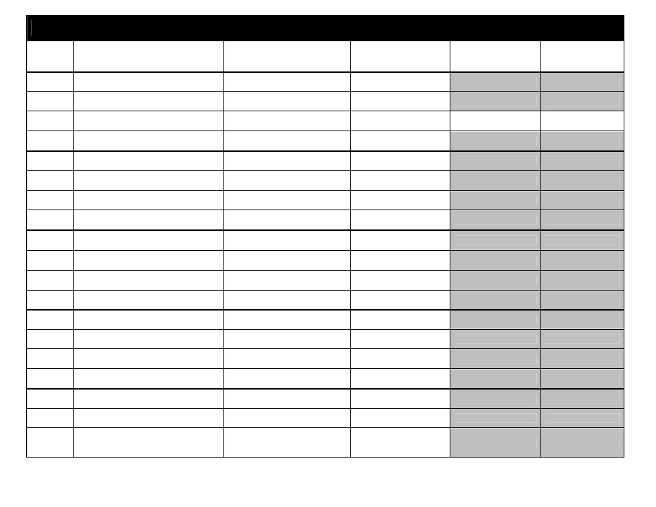 Option programming table | Crimestopper Security Products CS2016 Dpfm User Manual | Page 19 / 32