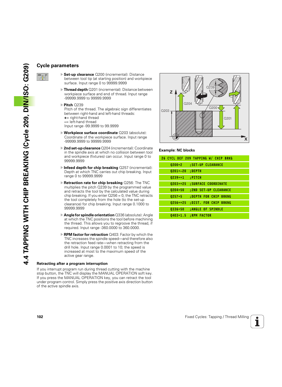 Cycle parameters | HEIDENHAIN TNC 320 (340 55x-05) Cycle programming User Manual | Page 102 / 439