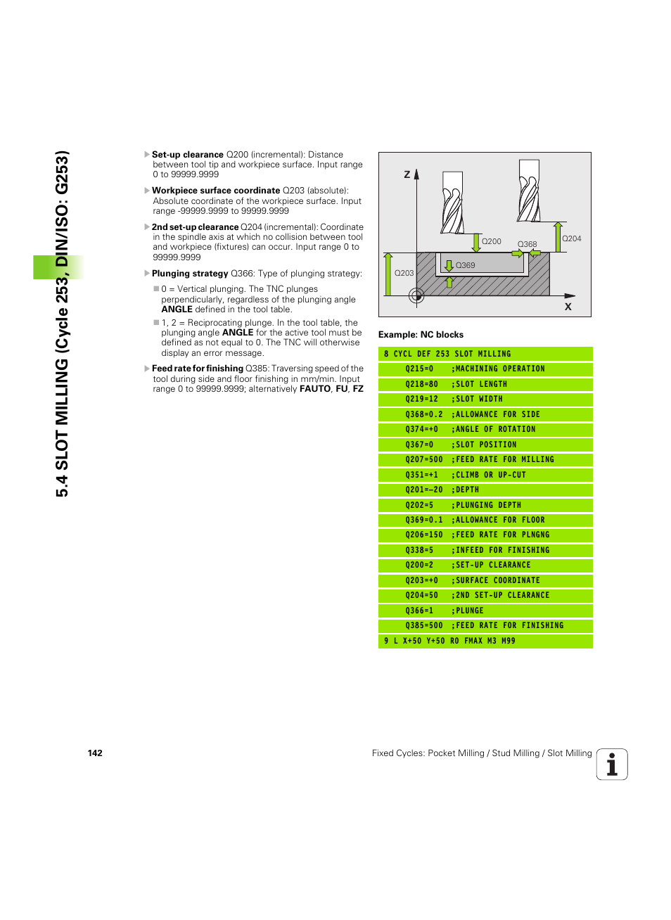 HEIDENHAIN TNC 320 (340 55x-05) Cycle programming User Manual | Page 142 / 439