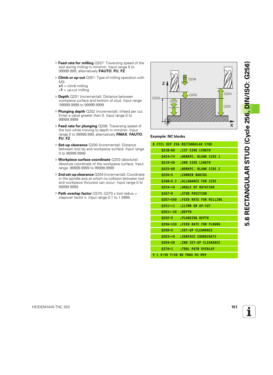 HEIDENHAIN TNC 320 (340 55x-05) Cycle programming User Manual | Page 151 / 439
