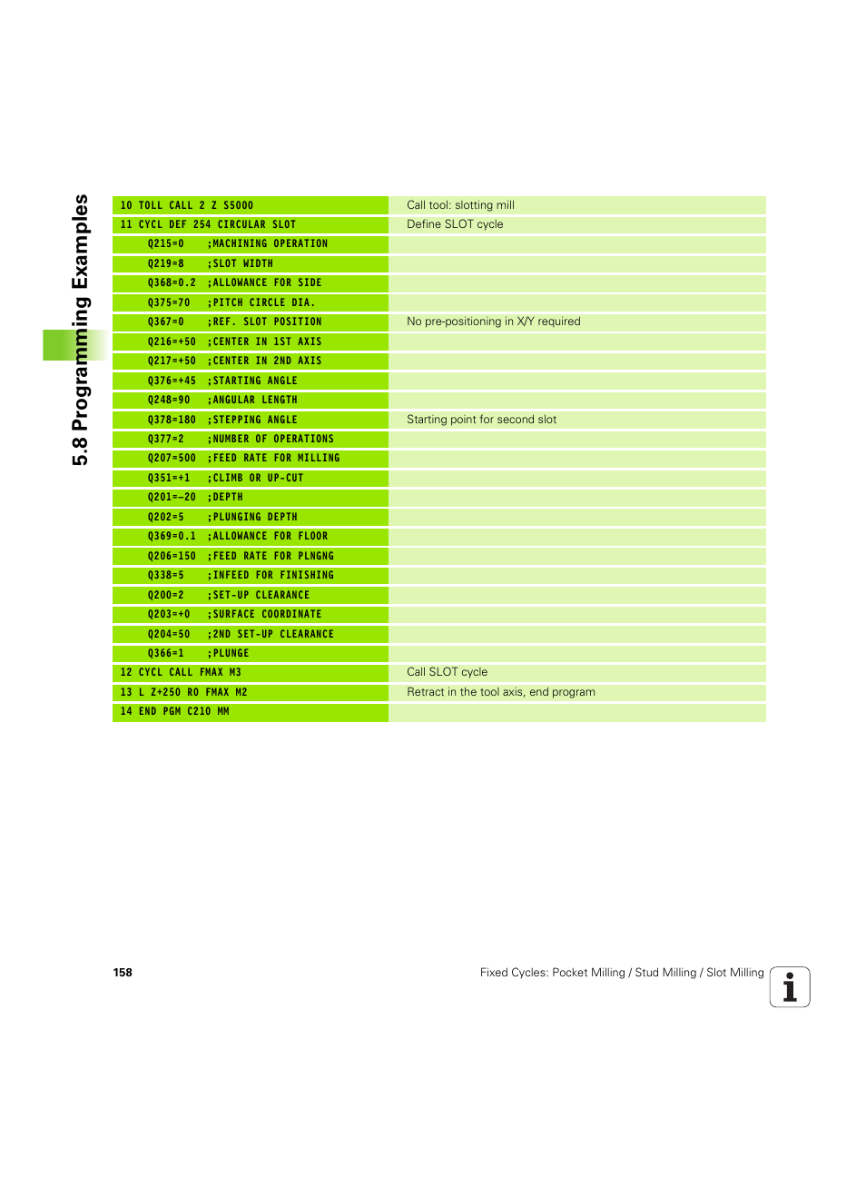 8 pr ogr amming examples | HEIDENHAIN TNC 320 (340 55x-05) Cycle programming User Manual | Page 158 / 439