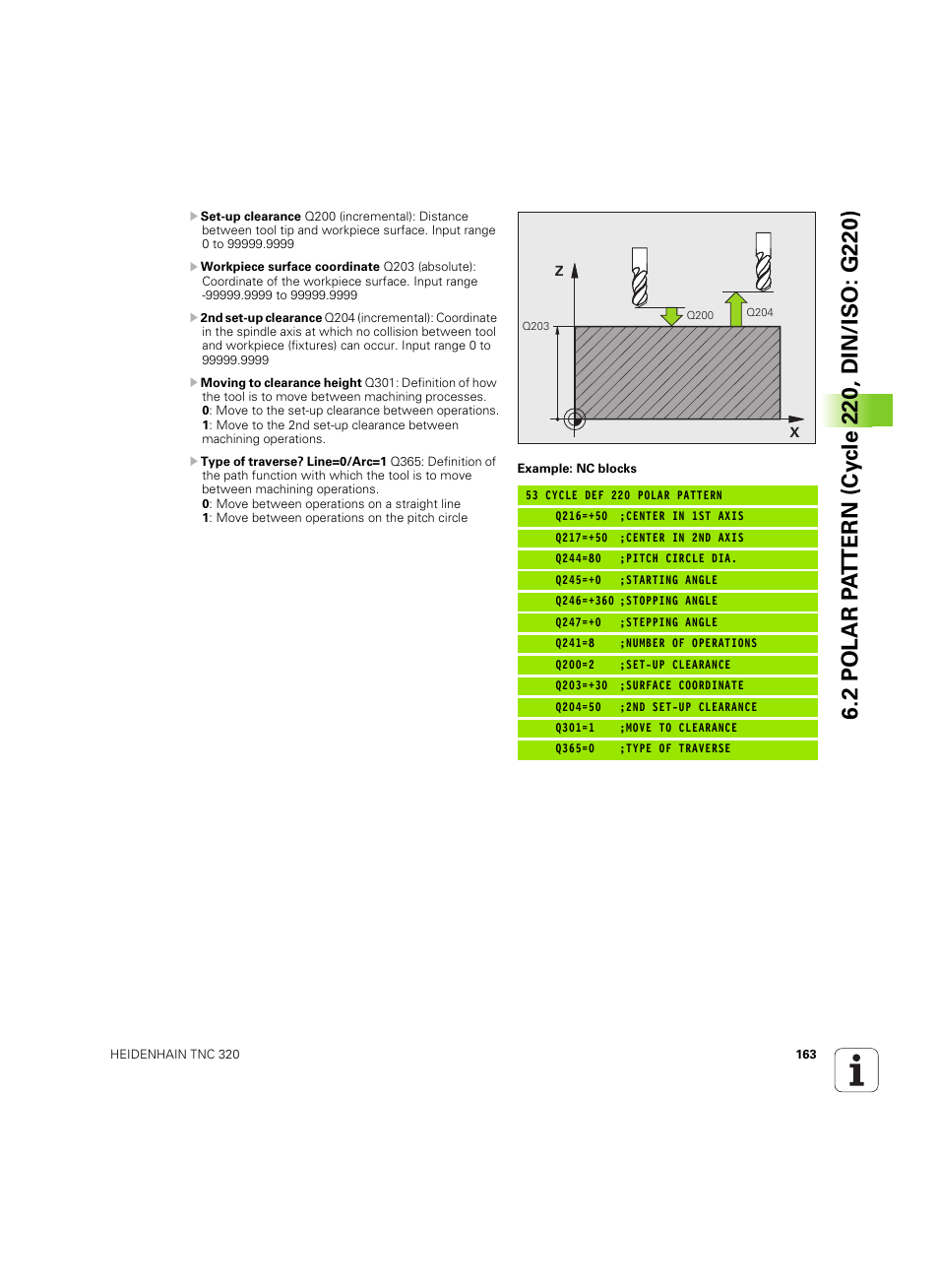 HEIDENHAIN TNC 320 (340 55x-05) Cycle programming User Manual | Page 163 / 439