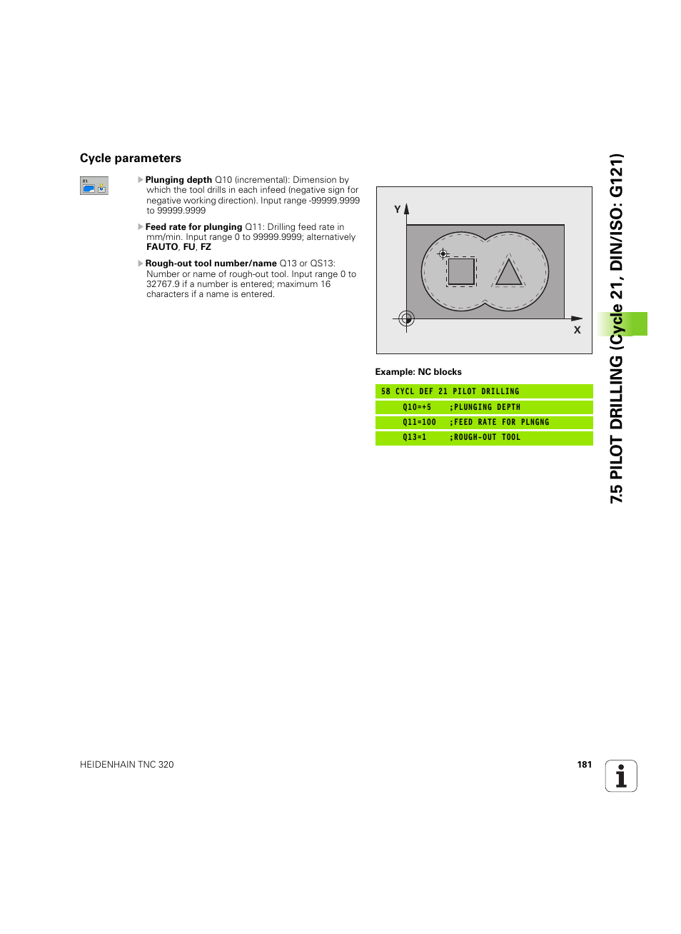 Cycle parameters | HEIDENHAIN TNC 320 (340 55x-05) Cycle programming User Manual | Page 181 / 439