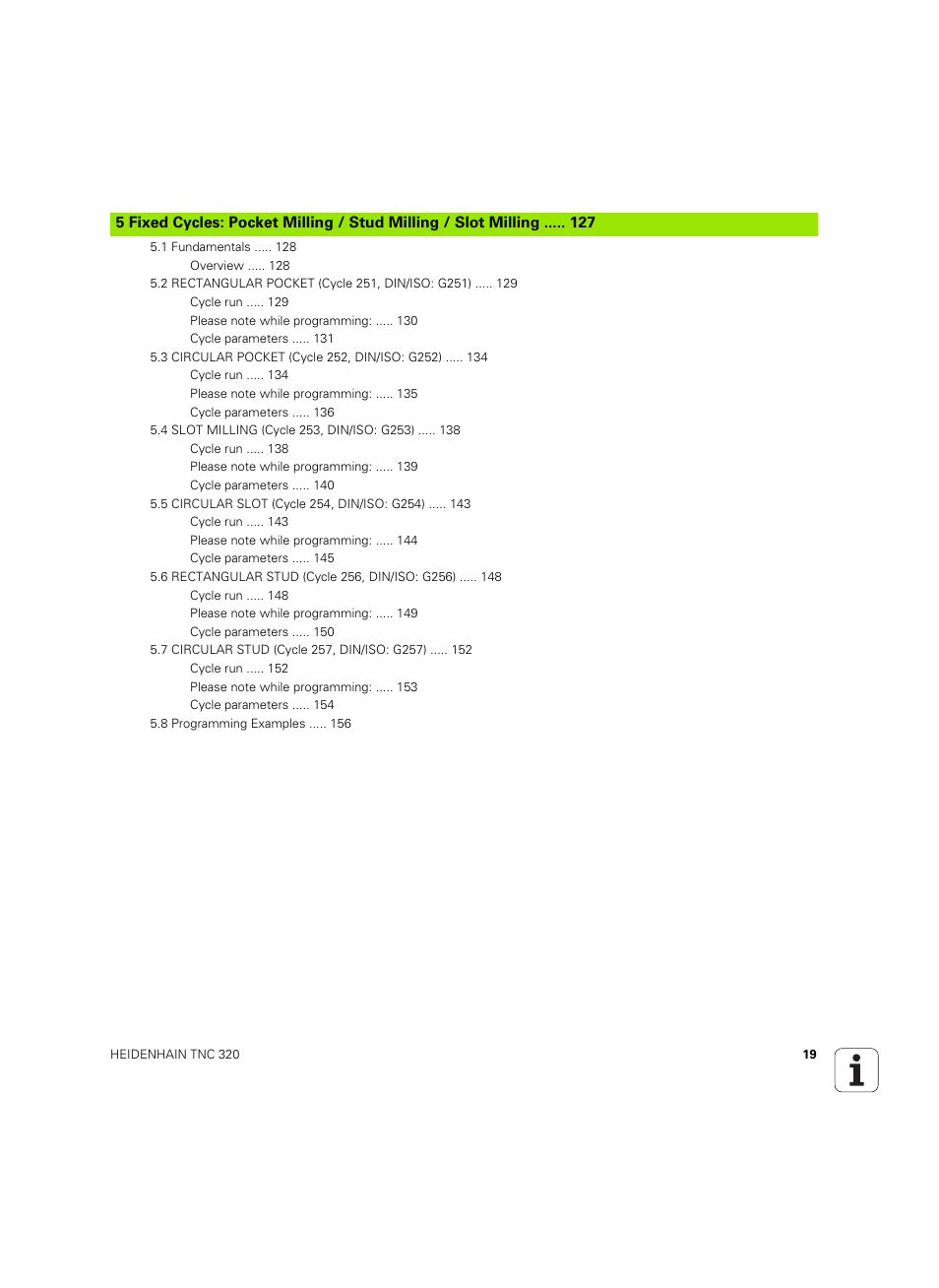 HEIDENHAIN TNC 320 (340 55x-05) Cycle programming User Manual | Page 19 / 439