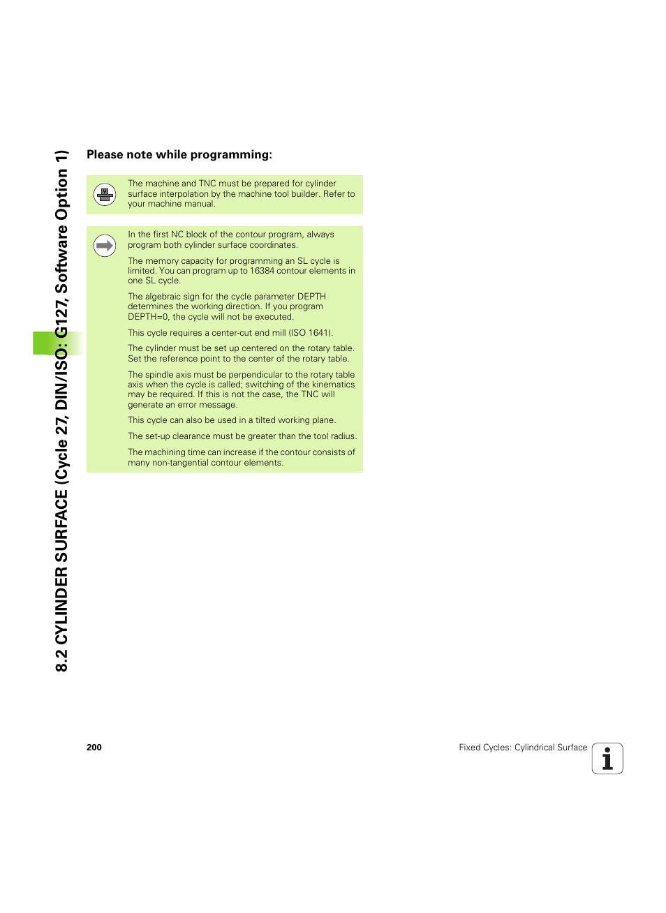 Please note while programming | HEIDENHAIN TNC 320 (340 55x-05) Cycle programming User Manual | Page 200 / 439