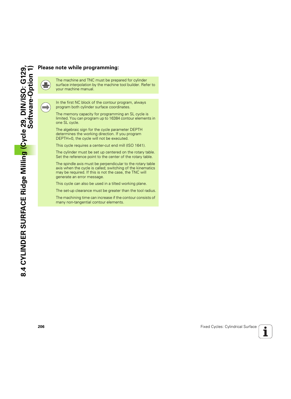 Please note while programming | HEIDENHAIN TNC 320 (340 55x-05) Cycle programming User Manual | Page 206 / 439