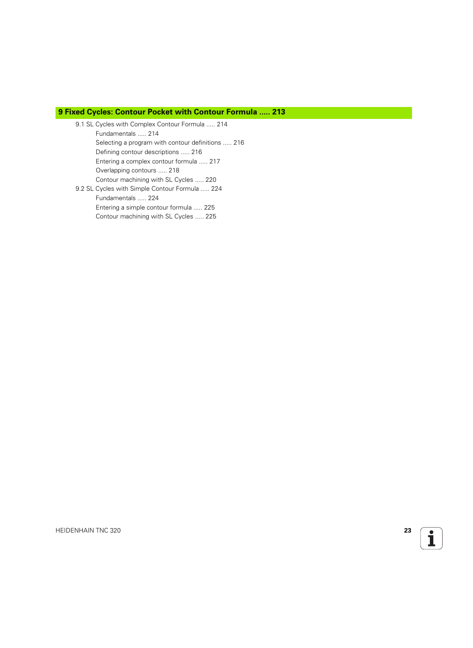 HEIDENHAIN TNC 320 (340 55x-05) Cycle programming User Manual | Page 23 / 439