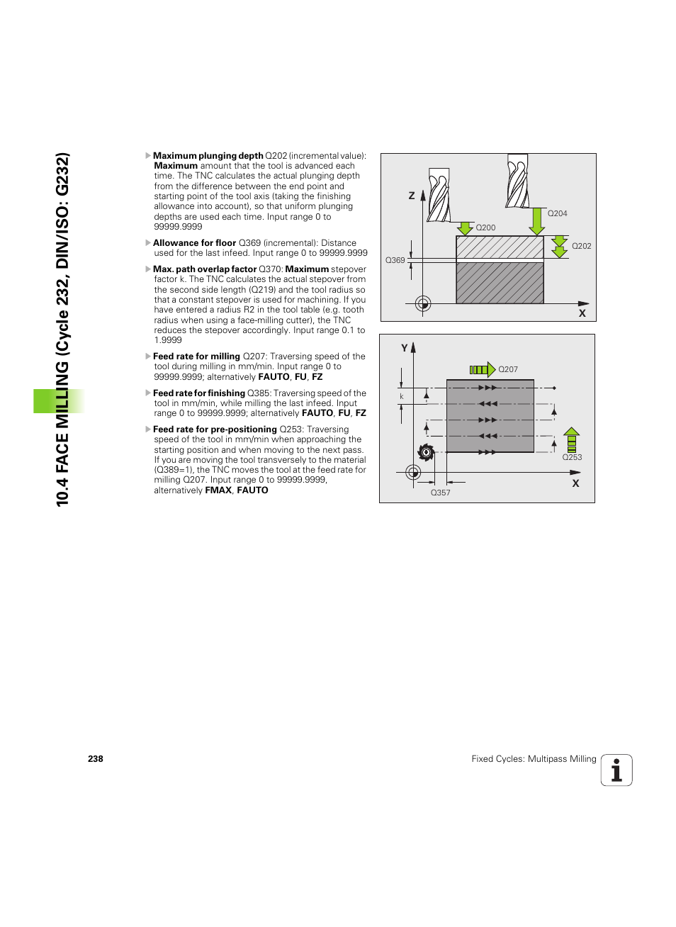 HEIDENHAIN TNC 320 (340 55x-05) Cycle programming User Manual | Page 238 / 439