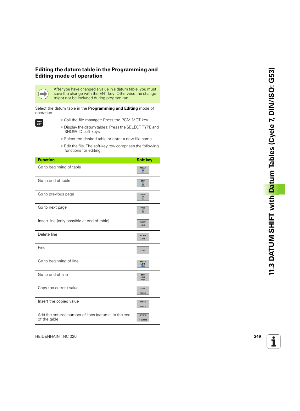HEIDENHAIN TNC 320 (340 55x-05) Cycle programming User Manual | Page 249 / 439
