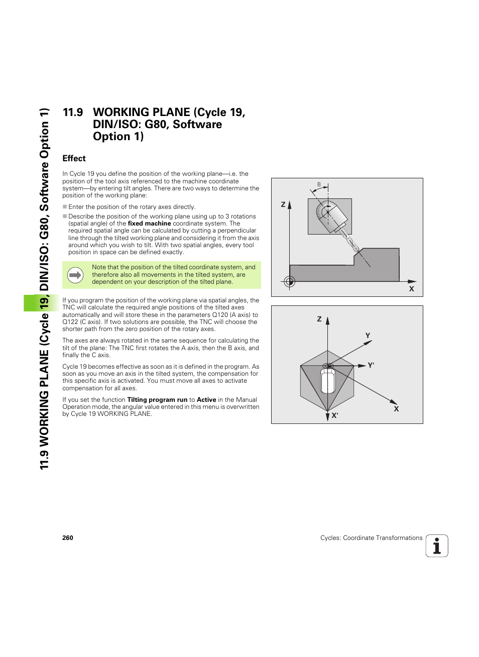 Effect | HEIDENHAIN TNC 320 (340 55x-05) Cycle programming User Manual | Page 260 / 439